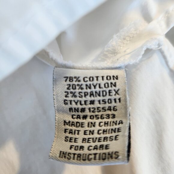 Habitat Clothes To Live In Size XL White V-Neck Button Down Tie Knot Front Top - Picture 16 of 16